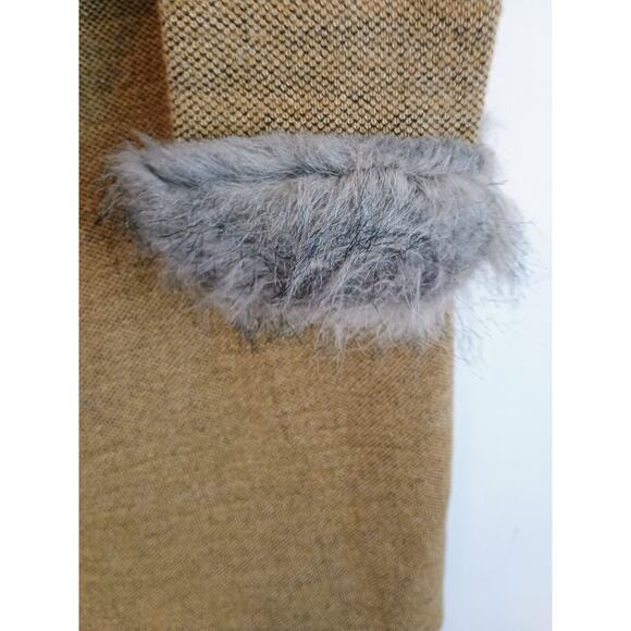 Penny Lane Women Cardigan Fur Collar Y2K 70s Hippie Retro Vintage Style Coat - Picture 8 of 10